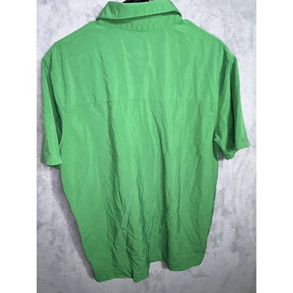 Nike Dri FIT UNT Mean Green Polo Shirt Men's Size Large North Texas Performance